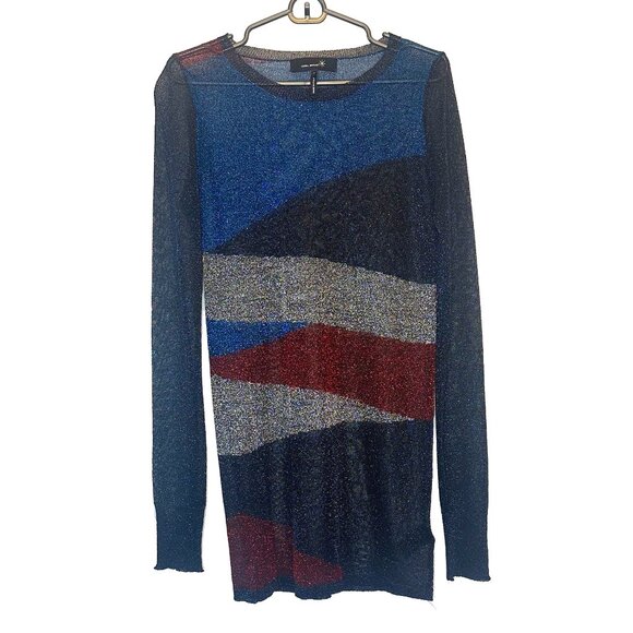 Isabel Marant - Metallic Sheer Crewneck Tunic - Picture 1 of 6